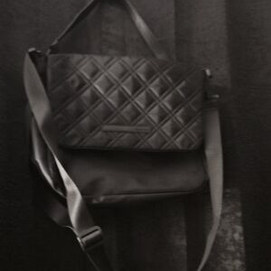 Tahari Quilted Black Shoulder Bag